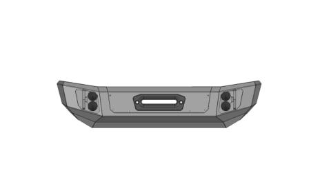 07-18 Wrangler JK Front Stubby Winch Ready Bumper Flog Industries