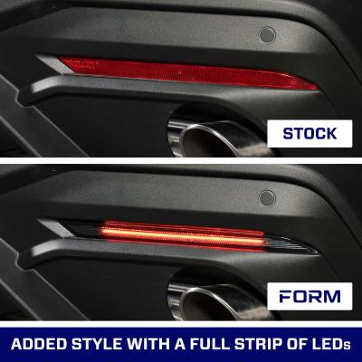 2018-Present Ford Mustang LED Rear Reflector Red Pair Form Lighting