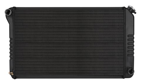 70-81 Firebird Manual Aluminum Radiator Black Night Rider Series Cold Case Radiators