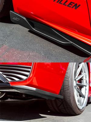 Infiniti Q60 Side Skirts &amp; Rear Corners Unpainted For 17-22 Infiniti Q60 Stillen