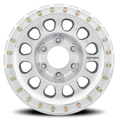Aluminum Wheels 15x8 Beadlock MR103 Bolt Pattern 5 On 139.7 Offset -24 Lip Size 2.99 Raw Machined Method
