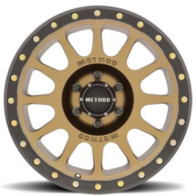 Aluminum Wheels 18x9 NV MR305 Bolt Pattern 6 On 135 Offset 0 Lip Size 1.34 Method Bronze BRZ Black Street Loc Method