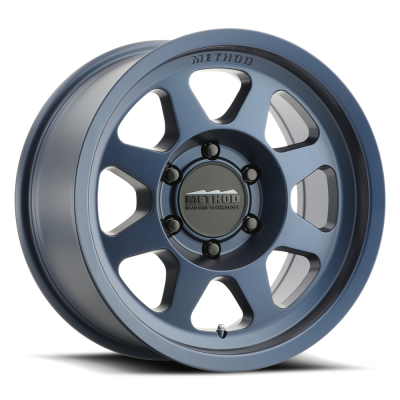 Aluminum Wheels 17x8.5 Bead Grip MR701 Bolt Pattern 6 On 135 Offset 0 Lip Size 1.81 Bahia Blue BL Method