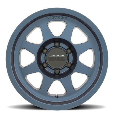 Aluminum Wheels 17x8.5 Bead Grip MR701 Bolt Pattern 6 On 135 Offset 0 Lip Size 1.81 Bahia Blue BL Method