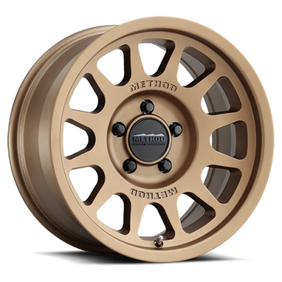 Aluminum Wheels 17x7.5 Bead Grip MR703 Bolt Pattern 5 On 130 Offset 50 Lip Size 0.87 Method Bronze BRZ Method