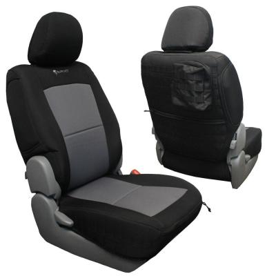 Toyota Tacoma Seat Covers 05-08 Tacoma Front Black/Graphite Tactical Series Pair (Lay Flat Passenger Top) Bartact