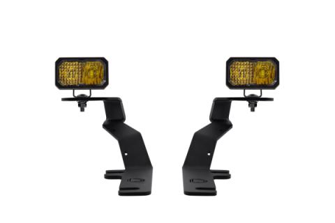 Stage Series 2 Inch LED Ditch Light Kit for 2015-2020 Ford F-150, Sport Yellow Combo