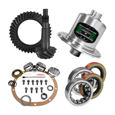 8.25 inch CHY 3.73 Rear Ring and Pinion Install Kit Positraction 1.618 inch ID Axle Bearings Yukon Gear &amp; Axle
