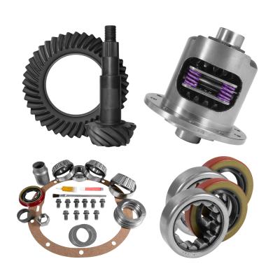 8.2 inch GM 3.55 Rear Ring and Pinion Install Kit 28 Spline Positraction 2.25 inch Axle Bearings Yukon Gear &amp; Axle