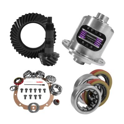 8.8 inch Ford 4.11 Rear Ring and Pinion Install Kit 28 Spline Positraction 2.25 inch Axle Bearings Yukon Gear &amp; Axle
