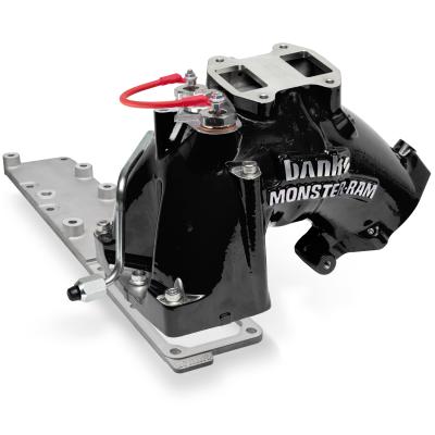 Monster-Ram Intake System for 19-24 Ram 2500/3500 6.7L Cummins Black Powdercoat Banks Power