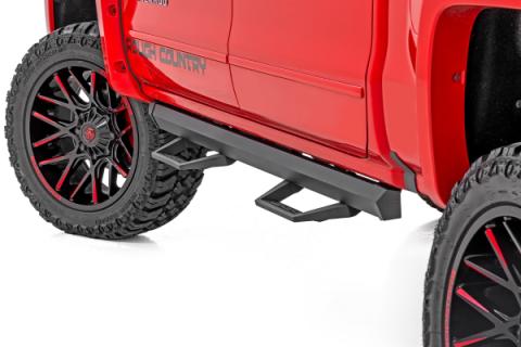 SRL2 Adj Aluminum Step Crew Cab Silverado/Sierra 1500/2500HD/3500HD (07-18 &amp; Classic) Rough Country