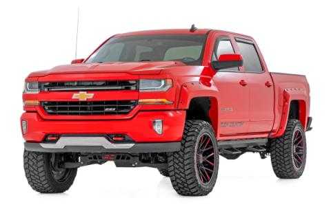 SRL2 Adj Aluminum Step Crew Cab Silverado/Sierra 1500/2500HD/3500HD (07-18 &amp; Classic) Rough Country