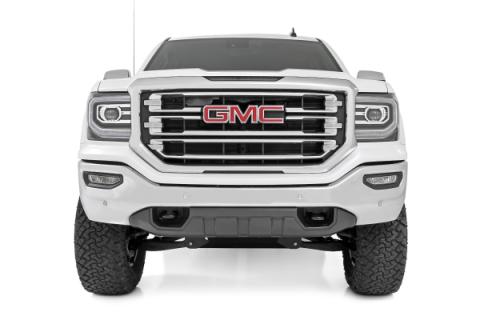 7 Inch Stamped Steel LCA Lift Kit Forged UCA Bracket Vertex/V2 Shks Silverado/Sierra 1500 (16-18) Rough Country