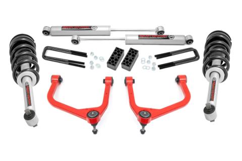 3.5 Inch Lift Kit N3 Struts Chevy Silverado 1500 2WD/4WD (2019-2024 &amp; Classic) Rough Country