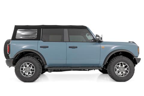 BA2 Running Boards Side Step Bars 4-Door Ford Bronco 4WD (2021-2025) Rough Country