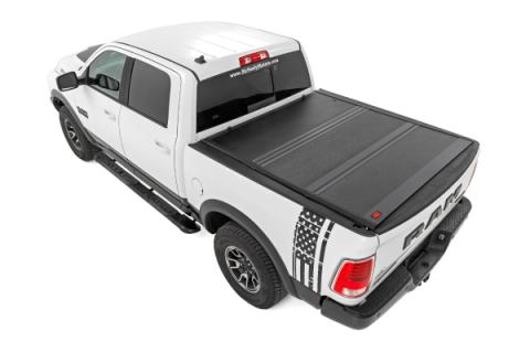 Hard Low Profile Bed Cover 5 Foot 7 Inch Bed No Rambox Ram 1500 2WD/4WD (2009-2018 &amp; Classic) Rough Country