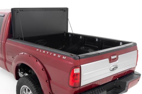 Hard Tri-Fold Flip Up Bed Cover 6 Foot 10 Inch Bed Ford F-250/F-350 Super Duty (99-16) Rough Country