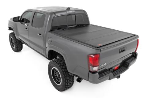 Hard Tri-Fold Flip Up Bed Cover 5 Foot Bed Toyota Tacoma 2WD/4WD (2005-2015) Rough Country