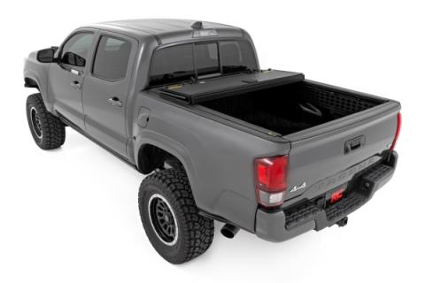 Hard Tri-Fold Flip Up Bed Cover 5 Foot Bed Toyota Tacoma 2WD/4WD (2005-2015) Rough Country