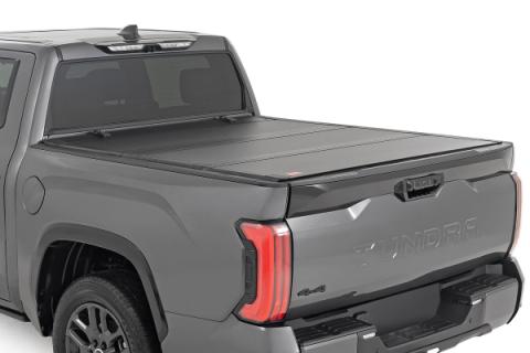 Hard Tri-Fold Flip Up Bed Cover 5 Foot 7 Inch Toyota Tundra 2WD/4WD (2022-2026) Rough Country