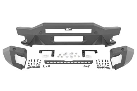 Front Bumper Modular Full Wings Flood Fog Ford Bronco 4WD (21-25) Rough Country