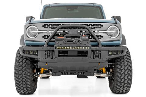 LED Light Kit Fog Mount Triple 2 Inch Black Pair Spot Ford Bronco (21-25) Rough Country