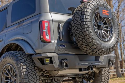 Rear Bumper Black Series LED Flood Ford Bronco 4WD (2021-2025) Rough Country