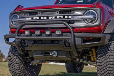 Nudge Bar 20 Inch Black DRL Single Row LED OE Modular Steel Ford Bronco (21-25) Rough Country