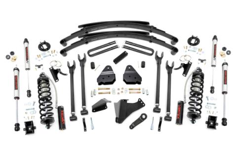 6 Inch Lift Kit Diesel 4 Link RR Spring C/O V2 Ford F-250/F-350 Super Duty (05-07) Rough Country