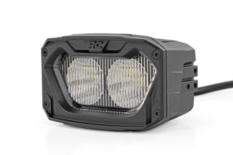 5 Inch Light Pods White/Amber DRL Flood Pair Rough Country