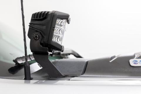 LED Light Kit Ditch Mount 2 Inch Black Pair Spot Chevy 1500 &amp; Silverado/Sierra 2500HD/3500HD (07-14) Rough Country