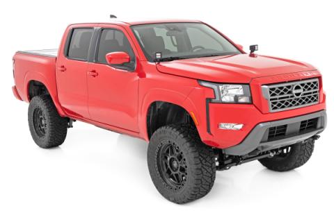 LED Light Kit Ditch Mount 2 Inch Black Pair Spot Nissan Frontier (22-26) Rough Country