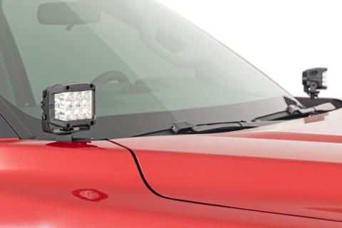 LED Light Kit Ditch Mount 3 Inch OSRAM Wide Toyota Tundra 2WD/4WD (22-26) Rough Country