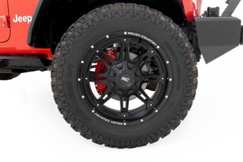 Caliper Covers Front and Rear Red Sport Jeep Gladiator JT/Wrangler JL (18-26) Rough Country