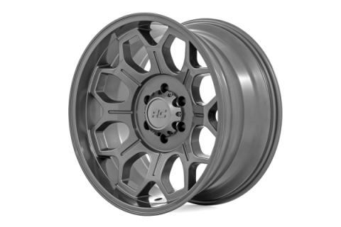77 Series Wheel One-Piece Gunmetal Gray 20x9 6x135 +18mm Rough Country
