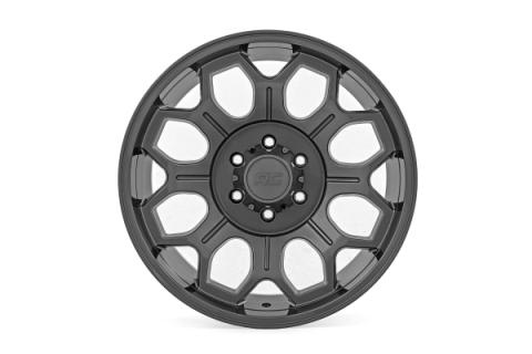 77 Series Wheel One-Piece Gunmetal Gray 20x9 6x135 +18mm Rough Country