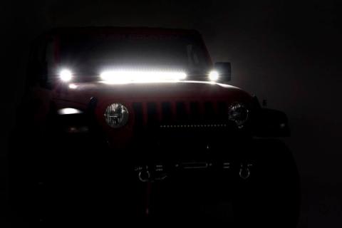 LED Light Kit Hinge Mount 2 Inch Spectrum Pair Jeep Gladiator JT/Wrangler JL (18-26) Rough Country