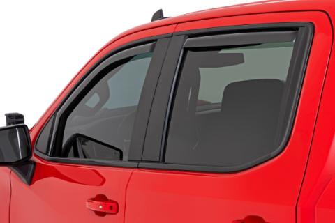 Side Window Deflectors In Channel Rain Guard Silverado/Sierra 1500/2500HD/3500HD (19-26) Rough Country