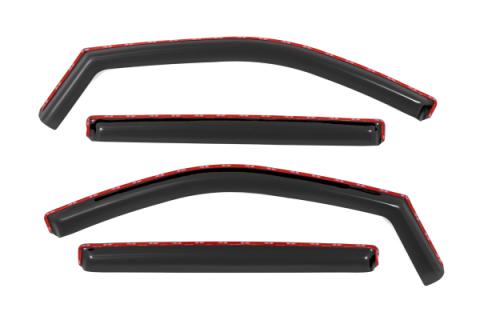 Side Window Deflectors In Channel Rain Guard Silverado/Sierra 1500/2500HD/3500HD (19-26) Rough Country