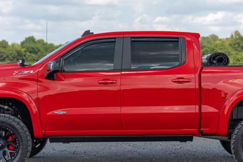 Side Window Deflectors In Channel Rain Guard Silverado/Sierra 1500/2500HD/3500HD (19-26) Rough Country