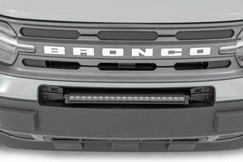 LED Light Kit Bumper Mount 20 Inch Spectrum Single Row Ford Bronco Sport (21-26) Rough Country