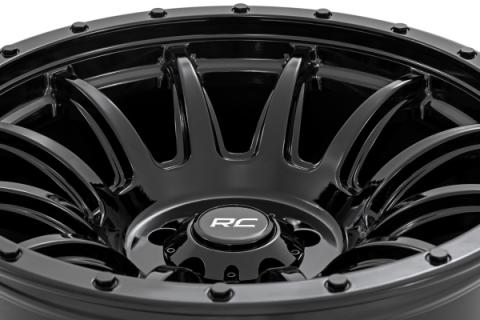 90 Series Wheel One-Piece Gloss Black 20x9 6x5.5 0mm Rough Country
