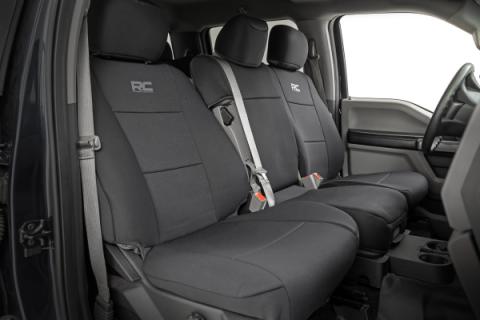 Seat Covers FR Bench Ford F-150 (15-26)/F-250 Super Duty (17-26)/F-350 Super Duty (17-26) Rough Country