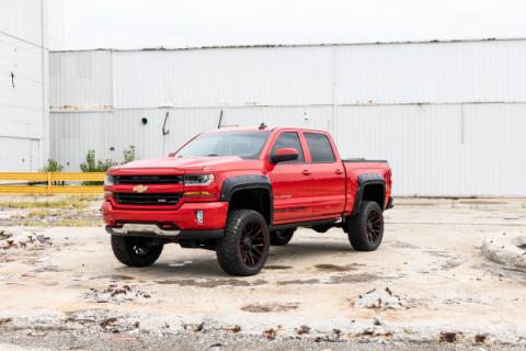 Fender Flares Defender l 5 Foot 9 Inch Bed G1C Overcast Chevy Silverado 1500 (14-18 &amp; Classic) Rough Country