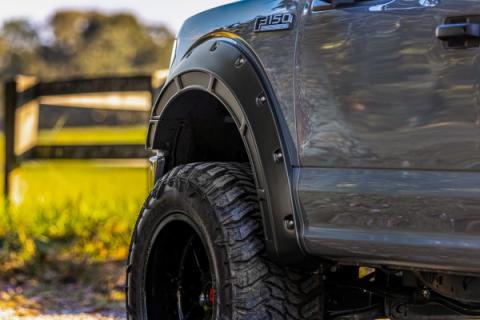 Fender Flares Defender BN Silver Spruce Ford F-150 2WD/4WD (2015-2020) Rough Country