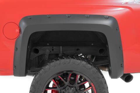 Pocket Fender Flares 6 Foot 7 Inch &amp; 8 Foot Bed Chevy Silverado 1500 (14-18)/Silverado 2500 HD (15-19) Rough Country