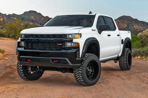Pocket Fender Flares G1K Deep Ocean Blue Chevy Silverado 1500 (19-21) Rough Country