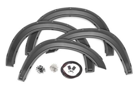 Pocket Fender Flares Gloss Black Ram 2500/3500 2WD/4WD (2011-2018) Rough Country