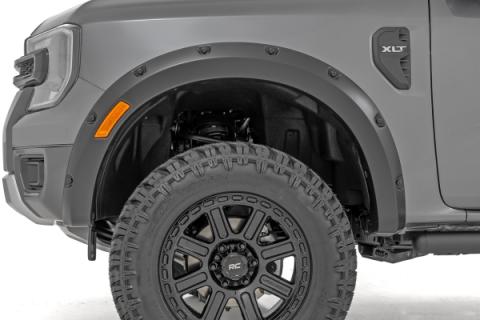 Pocket Fender Flares E7 Velocity Blue Ford Ranger 2WD/4WD (2024-2026) Rough Country
